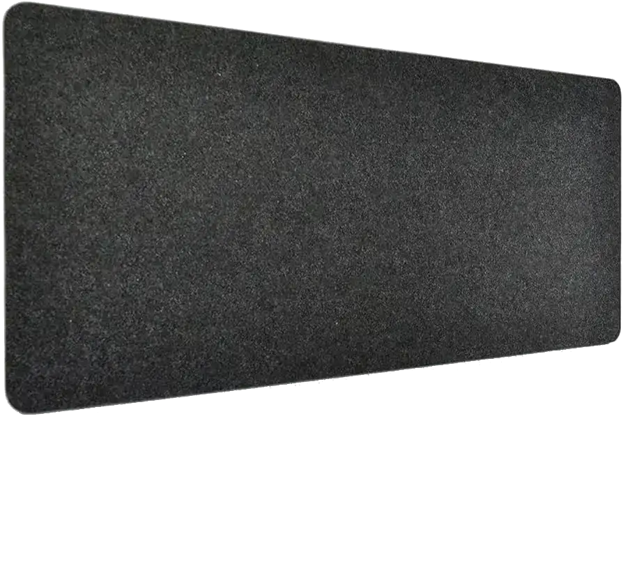 Dark Grey Wool Felt Desk Mat Texture